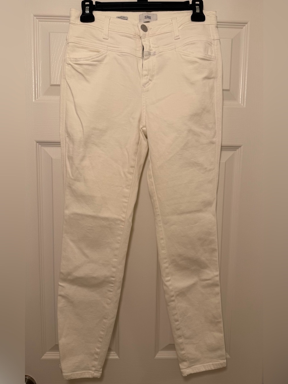 Closed Made in Italy White Stretch Skinny Jeans Size 28